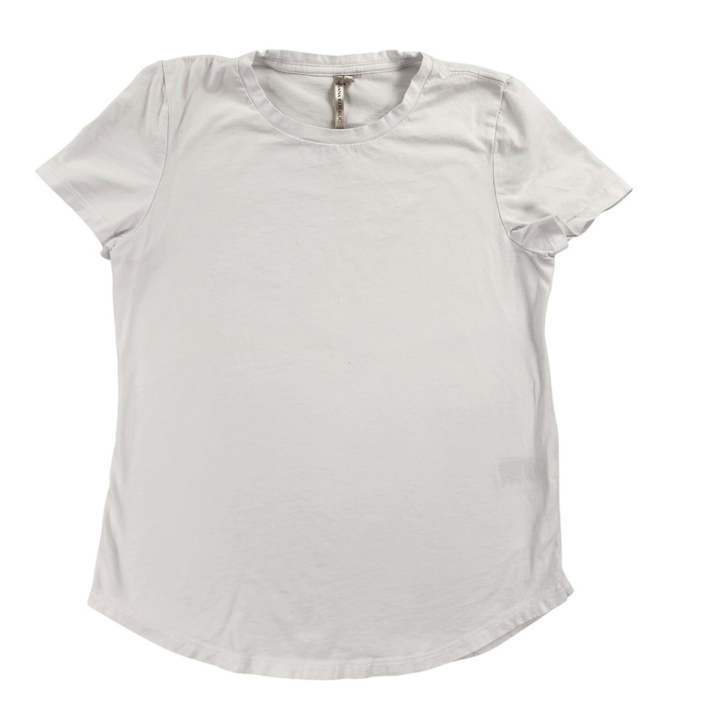 Banana Republic T-Shirt Women XS White Basic Crew Neck Supima Cotton